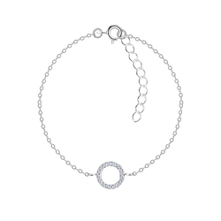 Wholesale Sterling Silver Circle Bracelet - JD17019