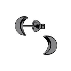 Wholesale Sterling Silver Moon Ear Studs - JD16992