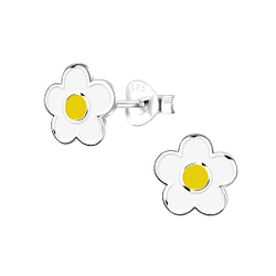 Wholesale Sterling Silver Flower Ear Studs - JD17086