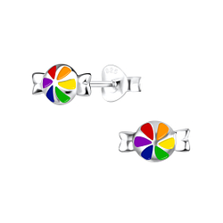 Wholesale Sterling Silver Candy Ear Studs - JD17034