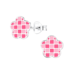 Wholesale Sterling Silver Flower Ear Studs - JD17143