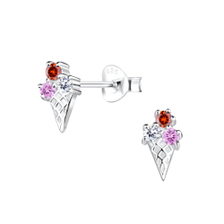 Wholesale Sterling Silver Ice cream Ear Studs - JD17106