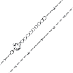 Wholesale 38cm Sterling Silver Satellite Choker Necklace With Extension - JD10070