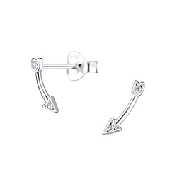 Wholesale Sterling Silver Arrow Sutd Earrings - JD17216