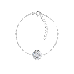 Wholesale Sterling Silver Round Bracelet - JD17257