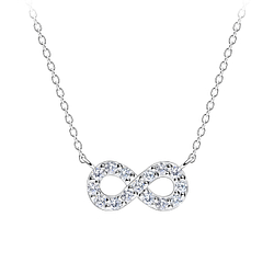 Wholesale Sterling Silver Infinity Necklace - JD17271