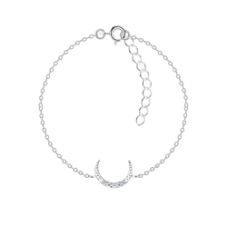 Wholesale Sterling Silver Moon Bracelet - JD17327