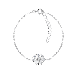 Wholesale Sterling Silver Shell Bracelet - JD17329