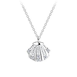 Wholesale Sterling Silver Shell Necklace - JD17289