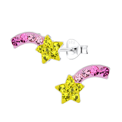 Wholesale Sterling Silver Shooting Star Ear Studs - JD17233