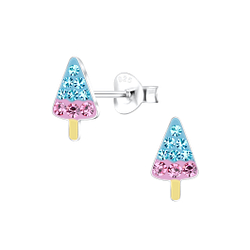 Wholesale Sterling Silver Ice Cream Ear Studs - JD17183