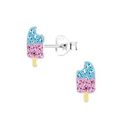 Wholesale Sterling Silver Ice Cream Ear Studs - JD17190