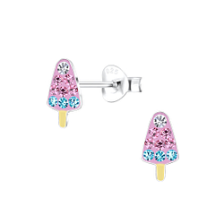 Wholesale Sterling Silver Ice Cream Ear Studs - JD17193