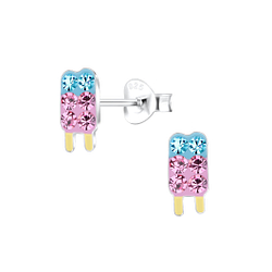 Wholesale Sterling Silver Ice Cream Ear Studs - JD17195