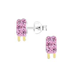 Wholesale Sterling Silver Ice Cream Ear Studs - JD17196