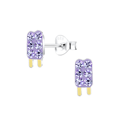 Wholesale Sterling Silver Ice Cream Ear Studs - JD17197