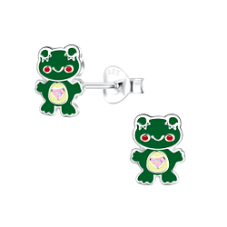 Wholesale Sterling Silver Frog Ear Studs - JD17300