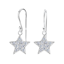 Wholesale Sterling Silver Star Earrings - JD17365