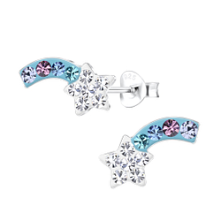 Wholesale Sterling Silver Shooting Star Ear Studs - JD17234