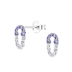 Wholesale Sterling Silver Safety Pin Ear Studs - JD17528