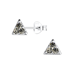 Wholesale Sterling Silver Triangle Ear Studs - JD17033