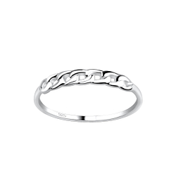 Wholesale Sterling Silver Chain Ring - JD17484
