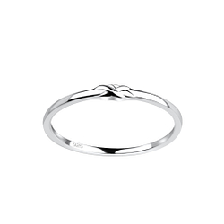 Wholesale Sterling Silver Knot Ring - JD17558