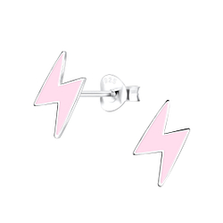 Wholesale Sterling Silver Lightning Bolt Ear Studs - JD17788