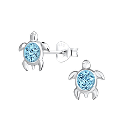 Wholesale Sterling Silver Turtle Ear Studs - JD17609