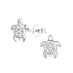 Wholesale Sterling Silver Turtle Ear Studs - JD17609