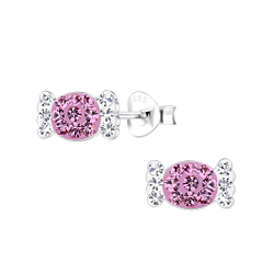 Wholesale Sterling Silver Candy Ear Studs - JD17994