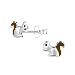 Wholesale Sterling Silver Squirrel Ear Studs - JD17972