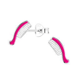 Wholesale Sterling Silver Comb Ear Studs - JD18002