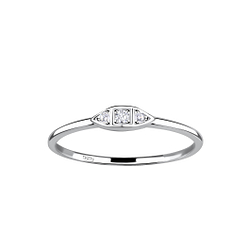 Wholesale Sterling Silver Geometric Ring - JD17975 Wholesale Sterling Silver Geometric Ring - JD17975