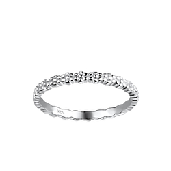 Wholesale Sterling Silver Flower Ring - JD18007