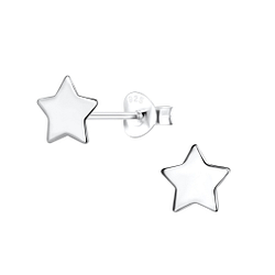 Wholesale Sterling Silver Star Ear Studs - JD18054
