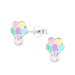 Wholesale Sterling Silver Balloon Ear Studs - JD18329