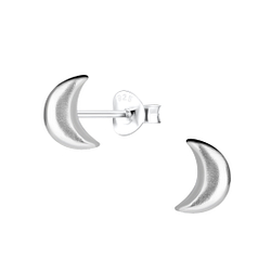 Wholesale Sterling Silver Moon Ear Studs - JD18056