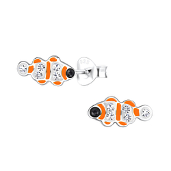 Wholesale Sterling Silver Fish Ear Studs - JD18381