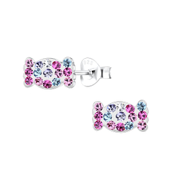 Wholesale Sterling Silver Candy Ear Studs - JD18069
