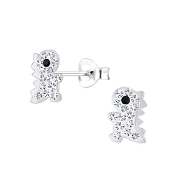 Wholesale Sterling Silver Dinosaur Ear Studs - JD18032