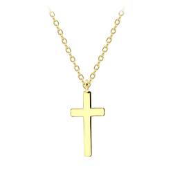 Wholesale Sterling Silver Cross Necklace - JD18370