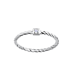 Wholesale Sterling Silver Twisted Ring - JD18134