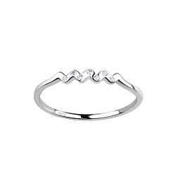 Wholesale Sterling Silver Wave Ring - JD17557
