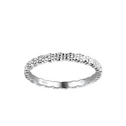 Wholesale Sterling Silver Flower Ring - JD18007 Wholesale Sterling Silver Flower Ring - JD18007