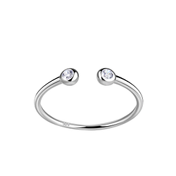 Wholesale Sterling Silver Opened Ring - JD18312