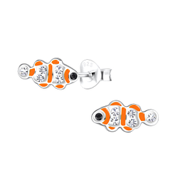 Wholesale Sterling Silver Fish Ear Studs - JD18381