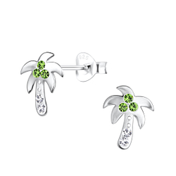Wholesale Sterling Silver Coconut Tree Ear Studs  - JD17646
