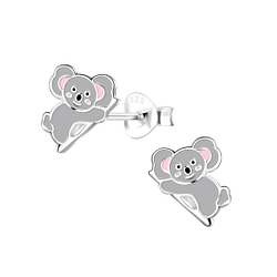Wholesale Sterling Silver Koala Ear Studs - JD18425