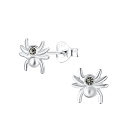 Wholesale Sterling Silver Spider Ear Studs - JD18349